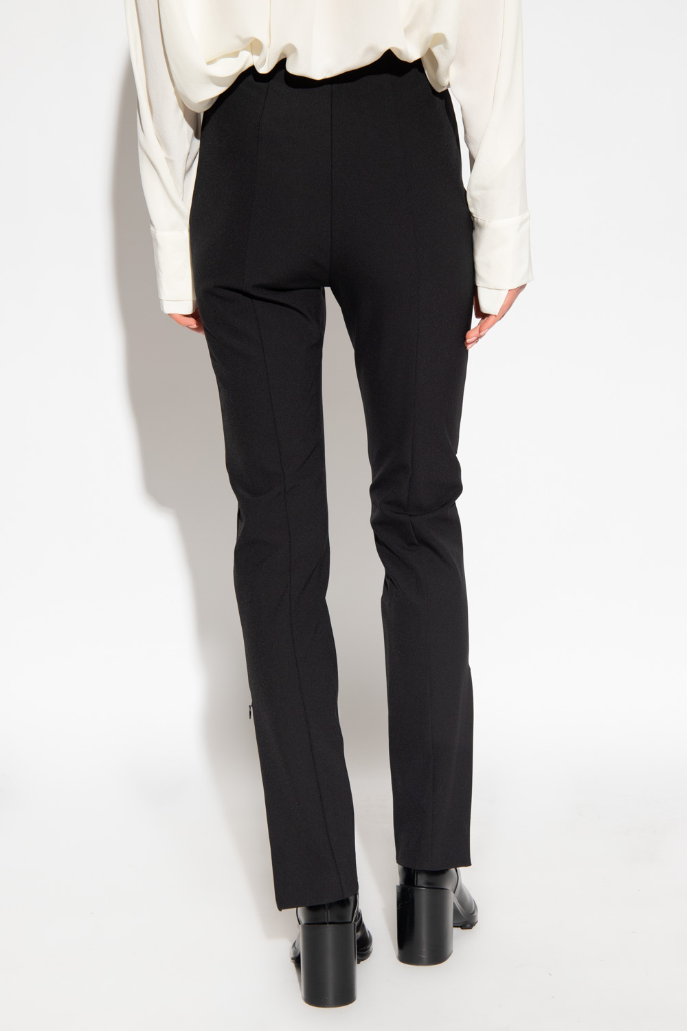 Black Lisaboa trousers By Malene Birger Yuna Jeans Leather